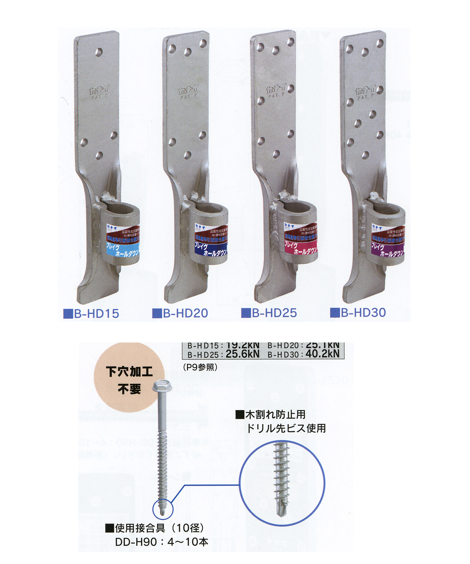 推奨金物一覧表